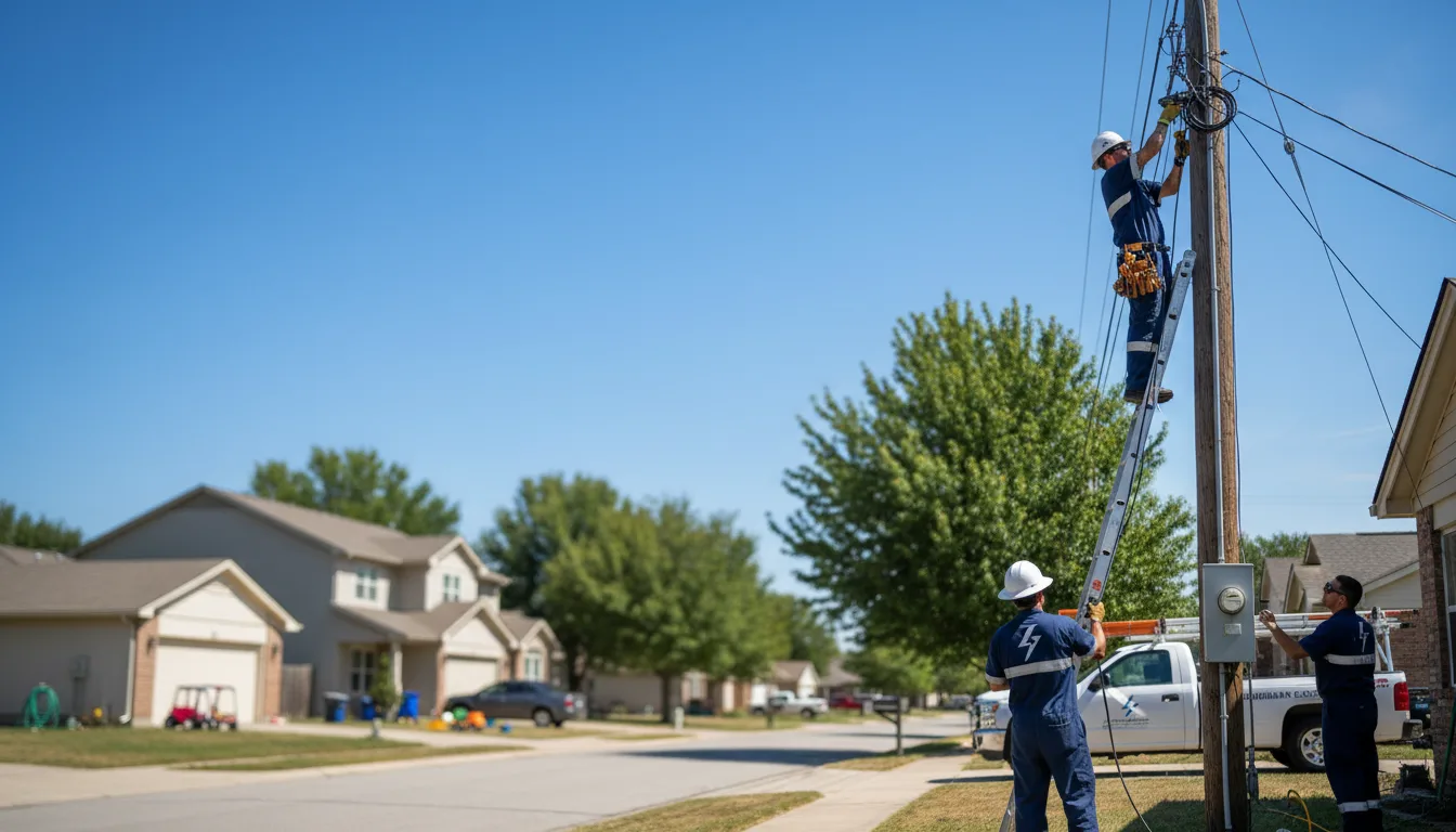 Residential electrician providing installation services in Euclid, MN